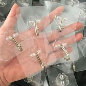(HÀNG LOẠI DÀY ĐẸP TREO 5-10kg) Combo 30 CÁI Móc Dán Treo Tường Trong Suốt Siêu Dính Tiện Lợi