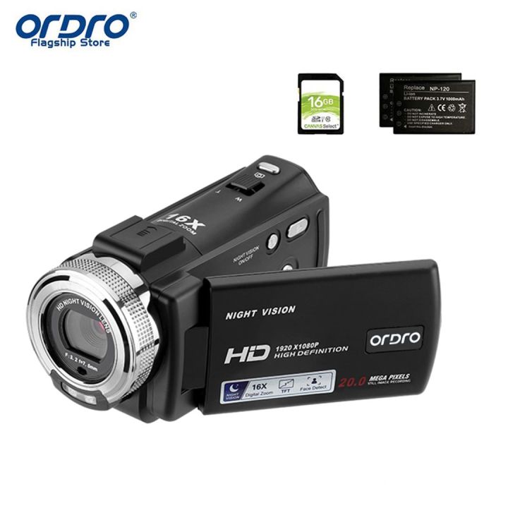ORDRO HDV-V12 HD 1080P 30fps 30MP Video Camera IR Night Vision