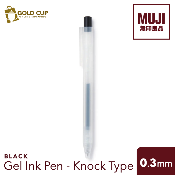 MUJI Gel Ink Pen Knock Type Black (Pens and Refills) Quick