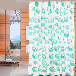 ผ้าม่าน ผ้าม่านห้องน้ำ ผ้าม่านกั้นห้องน้ำ ผ้าม่านพลาสติก กันน้ำกันเชื้อรา กันมองเห็น ขนาด180x180cm