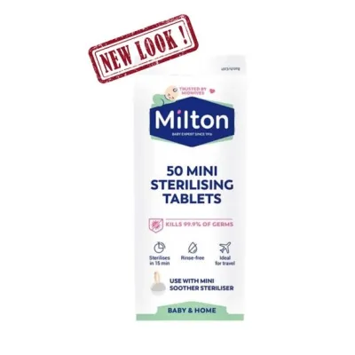 Milton Standard Sterilising Tablet (28pk / 40pk) /Mini Sterilising Tablets 50pk