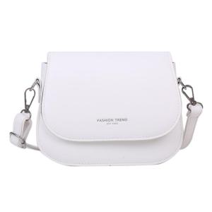 Elegant Womens Candy Color Shoulder Bag with Letter Pattern Spacious Faux Leather Crossbody Purse with Adjustable Strap