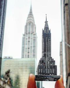 Mô hình 3D kim loại lắp ráp Tòa nhà Chrysler - Manhattan New York [ Chưa Lắp ]