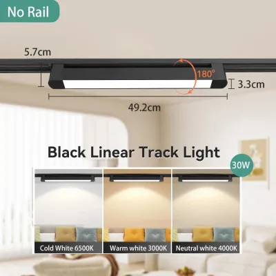 CHENBEN LED Linear Track Light 10W 20W 30W 40W Ceiling Lights LED Track Lamp Aluminum Rails Spotlight For Home Living Room Kitchen Clothing Shop