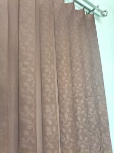 PROMO TIRAI GORDEN JENDELA MINIMALIS MOTIF BUNGA PLISKET DAPAT KAWAT PENGAIT