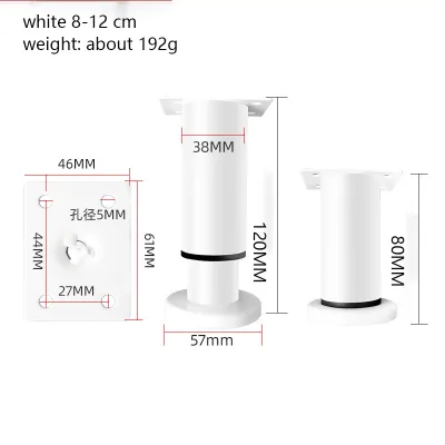 SG STOCK Metal Adjustable Furniture Cabinet Leg 8-42CM Height Telescopic Table Leg Sofa Leg Support Cabinet Foot Coffee Table Leg Bed Leg