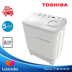 Mesin Cuci 2 Tabung TOSHIBA 75 MN 7 KG Cuci Dan Kering Low watt Garansi 7 TH