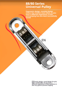 Plastic steel door thickened doors and windows Aluminum alloy doublequiet quiet pulley accessories