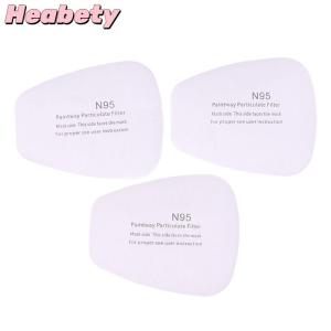 Heabety 20Pcs 5N11 Dust Cotton Filter Paper For 6200 7502 6800 Chemical Spraying Painting Respirator Gas Mask Accessories