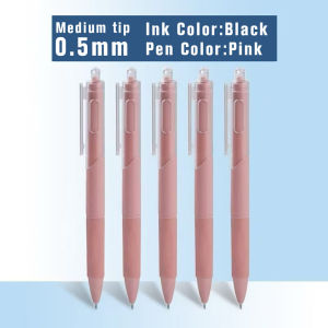 50pcs Press Gel Pen 0.5mm Writing Black Ballpen Quick-Drying Neutral Pen Office & School Supplies