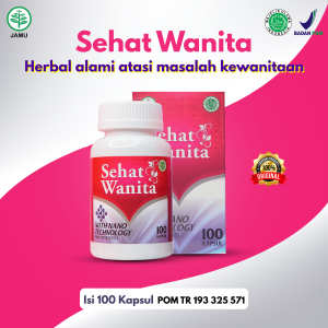 Obat untuk haid berkepanjangan Haid tidak teratur Nyeri saat haid Keluar darah berlebihan saat haid atasi dengan sehat wanita kapsul 100% herbal alami