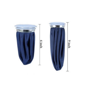 6/9 Inches Reusable Ice Pack Bag Compress Knee Ice Wrap Hot and Cold Pack for Swelling Bruises Cool Fever
