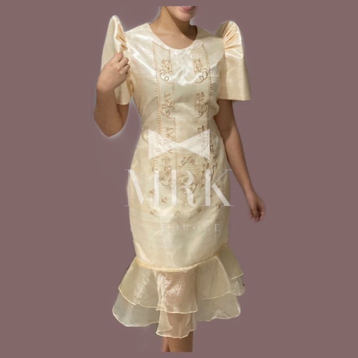 Lady Barong Dress/ Filipiniana Lazada PH