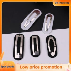 ✨QK shop✨ 100PCS Oval Non-woven Tear Drop snap clips spacers Rectangle Felt pads Patches appliques for Rectangle hairpins accessories