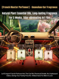 Car Aromatherapy/French Master Perfumery Scent Diffuser/Long-Lasting Air Freshener/Compact Car Use/Fragrance