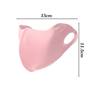 UV Protection Threaded Face Mask Summer Earloop Mask Black Breathable Lightweight Washable Face Coverings