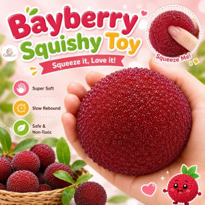 CuddleCove Soft Bayberry Stress Relief Ball Toy Simulation Waxberry Squishy Toy Funny Decompression Toy