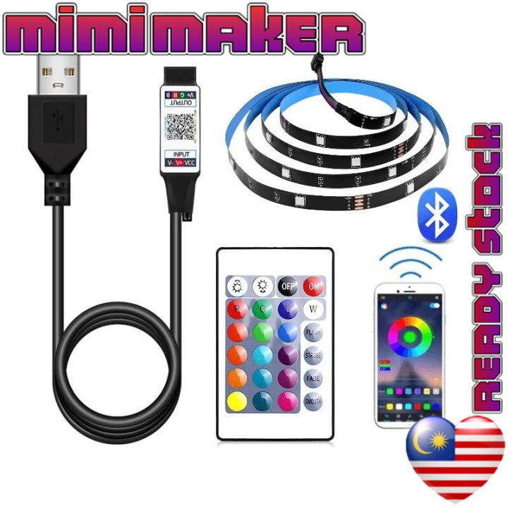 USB Powered Bluetooth LED Strip Controller Gaming Room Light Control