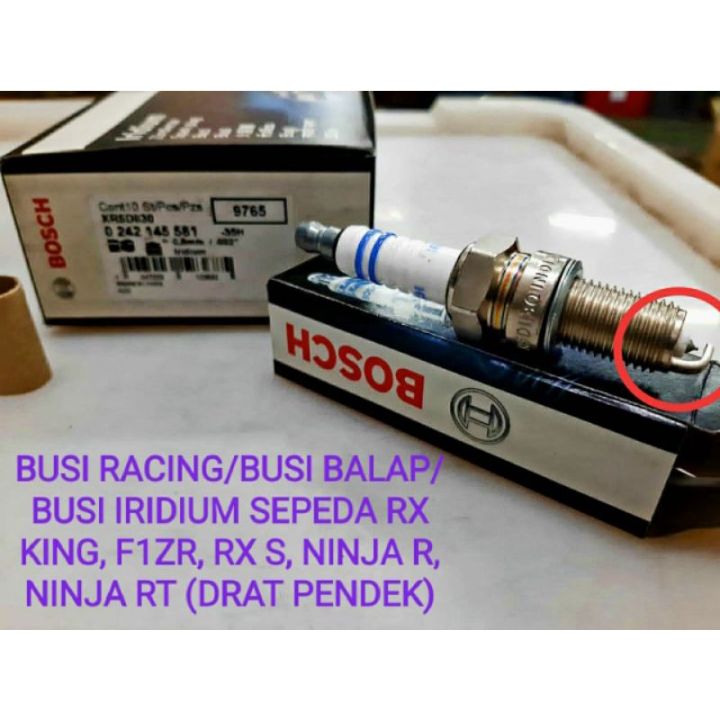 Busi Racing Busi Iridium Bosch Sepeda Motor Rx King F Zr Motor Tak Wr Bii Drat Pendek