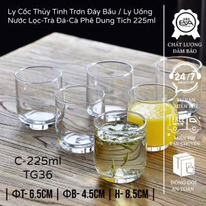 Bộ 12 Ly Whisky Thủy Tinh Đáy 5 Cạnh Độc Đáo – Ly Trong Suốt Dày Dặn Sang Trọng Dung Tích 230ml Cao Cấp