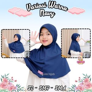 Hijab anak sekolah serut ivana jilbab bergo sekolah anak sd smp smk