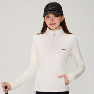 New Winter and Autumn Style Golf Clothing For Women - long-sleeved Stand-up Collar Zipper Coat Windproof and Warm Comfortable Stylish Elegant Fitted High-quality Sports Outfit Long Pants