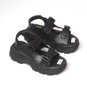 Gevani Sandal Wanita Wedges Candy Sole 5 Cm Hitam Hijau Ungu Moca Salem Putih (650)