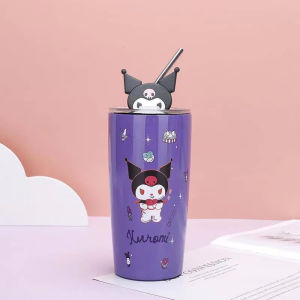 🔥FAST SHIPPING🔥 600ml Sanrio Anime Series 304 Stainless Steel Thermos Mug Kawaii Kuromi Melody Straw Coffee & Water Cup