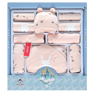 Baby ชุดของขวัญสำหรับเด็กอ่อน 22 ชิ้น มีเสื้อ 4 ชุด พร้อมถุงกระดาษสีแดง