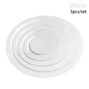 LINSBAYWU 5PCS/Set DIY TV Background Home Decor Mural Wall Stickers Round Decals 3D Circles