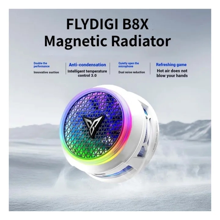 【Doodle Wren】 Ship within 24 hours Flydigi B8X B7X B6 Mobile Gaming Cooling Fan Cooler Radiator Intelligent Frequency Conversion Game Mute Frozen Back Clip