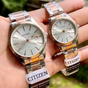 Jam Tangan Rantai CTZ 055 Pria Wanita / Tanggal Aktif / Cauple