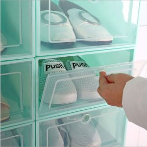 Combo 10 Hộp đựng giày nhựa cứng trong suốt Lắp Ráp Thông Minh