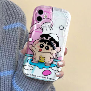 เคสสำหรับ OPPO A17 A17K A57 A76 A96 A16 A53 A16s A15 A15s A54 A74 A55 A5s A95 7Z A94 A91 A93 F9 A33 A32 A5 A9 A3s Reno 7 6 5 Pro F11 Pro Crayon Shin-chan กับแว่นตา3D เคสมือจับสำหรับโทรศัพท์มือถือฝาครอบเนื้อนิ่ม TPU ใส