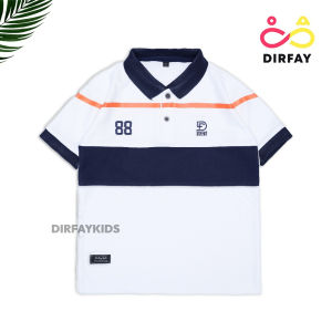 Dirfay Kaos Anak Polo Putih Lengan Pendek