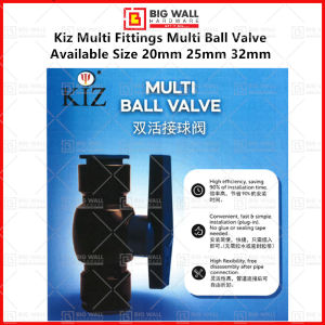 Kiz Multi Fittings Multi Ball Valve Available Size 20mm 25mm 32mm Big Wall Hardware