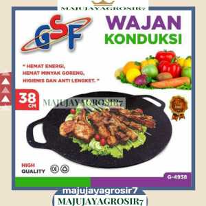 WAJAN KONDUKSI GSF G-4938 / WAJAN KONDUKSI 38CM GSF 4938 / WAJAN KONDUKSI SERBAGUNA / WAJAN KONDUKSI GSF / WAJAN KONDUKSI ANTI LENGKET / WAJAN KONDUKSI 38 CM / WAJAN KONDUKSI BBQ BARBEQUE GRILL PAN ANTI LENGKET