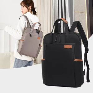 EYESONU Waterproof Student Backpack Wear-resistant Large Capacity Travel Backpack Simple Multi-functional Daypack Laptop Bag Work Business