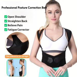 Adult Posture Corrector X-Type Back Brace Spine Correction Belt Professional Posture Correction Belt Open Shoulder Straighten Back Relieve Pain Fatigue Corrector