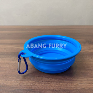 Abang Furry • Convenient Pet Portable Folded Bowl Food Water Bowl Cat Dog Mangkuk Lipat Mudah Alih 户外便携宠物猫狗折叠式碗食物水碗