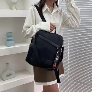 LZD 2023 New Oxford Cloth Backpack Womens Large Capacity Winter Bags Anti-Theft Backpack Canvas Travel Small Bookbag Tide