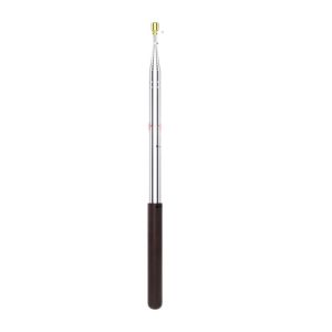 NOBLELYN Solid Wood Handle Flagpole Stainless Steel Rod Retractable Teaching Pointer Portable 200/250/300cm Teaching Stick Tour Guide