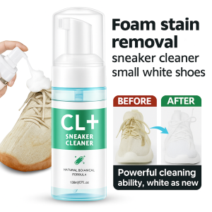 Portable White Shoes Foam Cleaner Shoe Cleaning Stain Reusable  Whiten Refreshed   Clean Sneakers