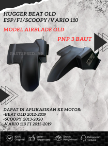 Hugger AIRBLADE KHUSUS UNTUK MOTOR: *BEAT ESP/F1/POP/STREET STARTER KASAR/HALUS TH.2012-2019 SCOOPY 2013-2020 VARIO 110 TH.2015-2019