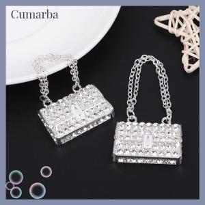 [Cumarba] กระเป๋าถือโซ่โลหะกระเป๋าตุ๊กตากระเป๋าช้อปปิ้งขนาดเล็กสำหรับเสื้อผ้าบ้านตุ๊กตาของเล่นเด็กขนาดเล็ก