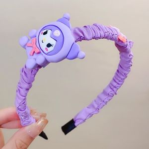 Bando Bandana Scrunchie Scrunchy Kerut Kecil Karakter Sanrio Cinnamoroll Purin Korumi Melody Hello Kitty Perempuan Wanita Cewek Anak Asesoris Korea Korean Style Fashion Headband Ruffle