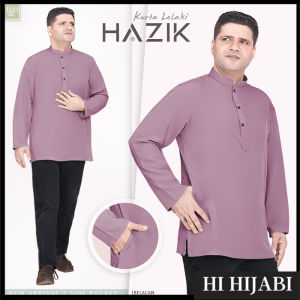 Baju Kurta Lelaki Dewasa 3xl Muslim Lengan Panjang Berkolar Cloth Premium Moss Crepe Fashion Men Kurta Ready Stock KL F