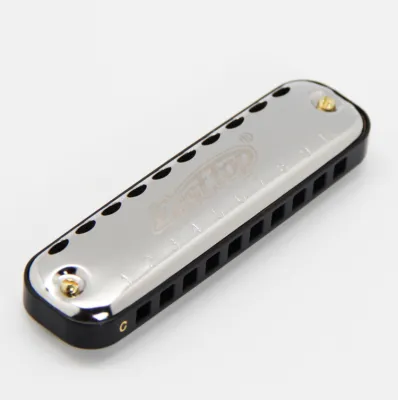 Easttop Harmonica 10 Hole Blues Harmonica Blues Harp Advanced Metal Mouth Organ Key of C T10-1