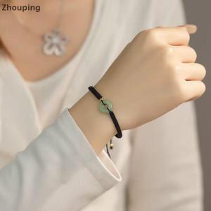 【ZP】 Cute Jewerry May mắn đôi vòng tay Hòa Bình khóa tay dệt vòng tay cổ điển bạn gái món quà sinh nhật