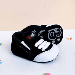 Sepatu Baby Bayi Newborn slip on denim tali laki laki  SBY19A